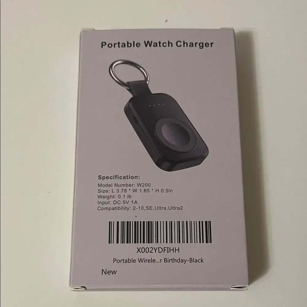 Black Portable Watch Charger